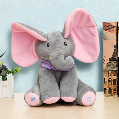 Peek-a-boo Plush Elephant