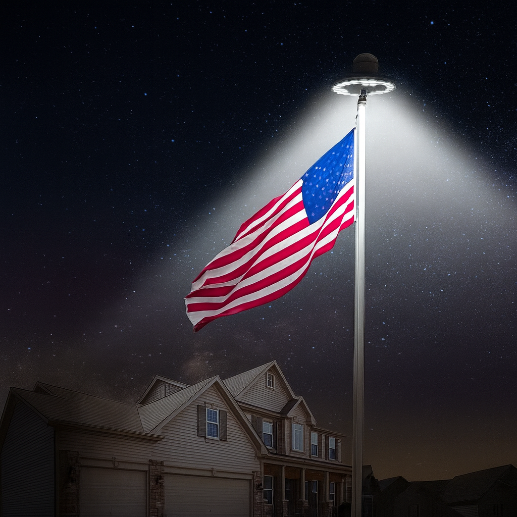 Solar Flagpole Lighting