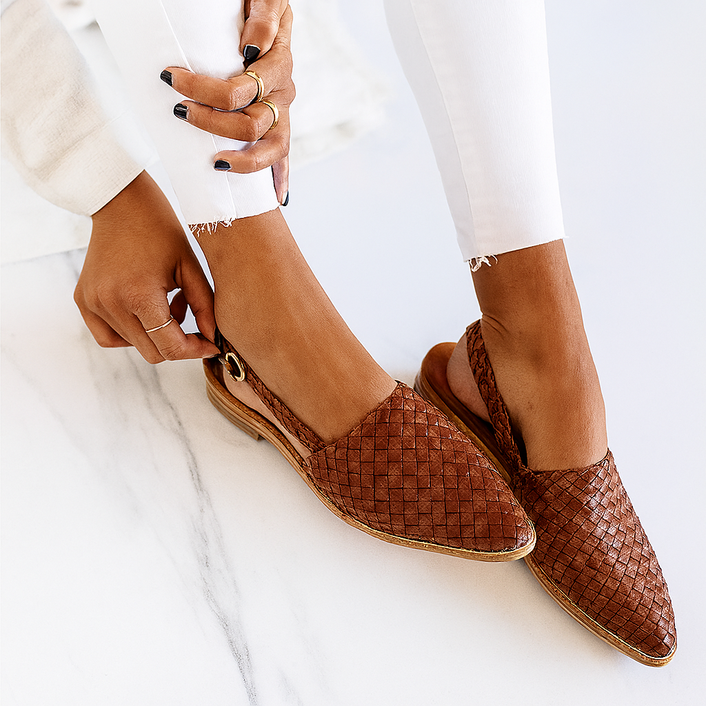Retro British Style Flat Sandals
