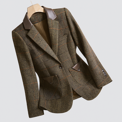 Korean-inspired blazer with a single button