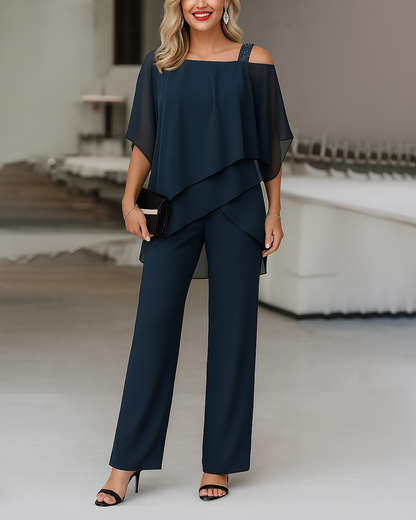 Cold-Shoulder 2-Piece Set