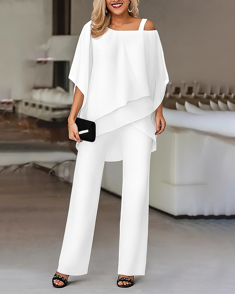 Cold-Shoulder 2-Piece Set