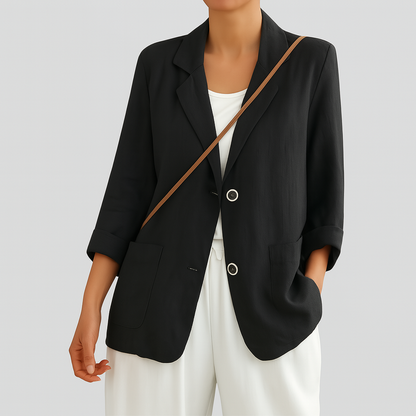 Relaxed Fit Blazer in Natural Fibres