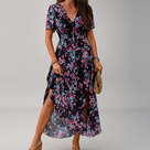 Midi Dress with Floral Print