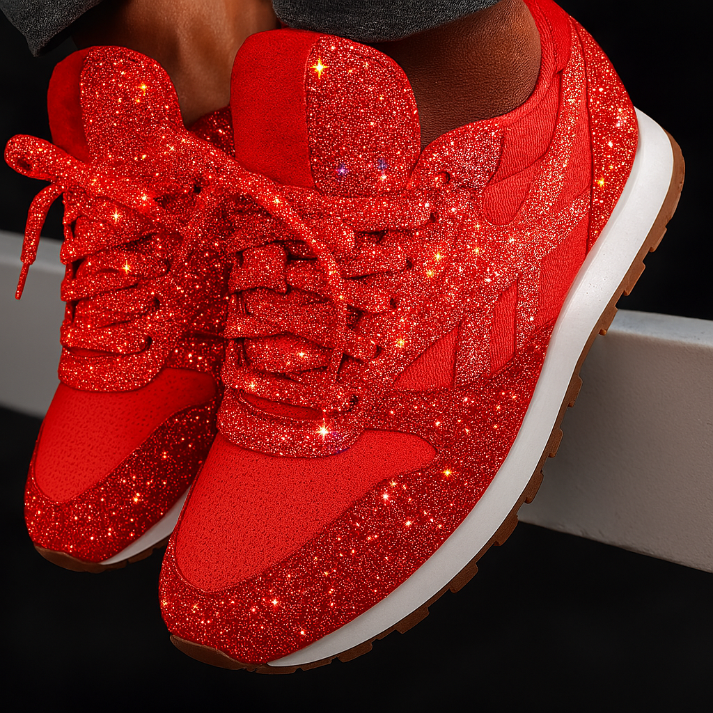 Glitter Chunky Sneakers for Women