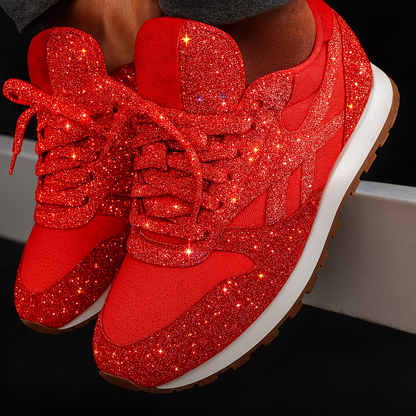 Glitter Chunky Sneakers for Women