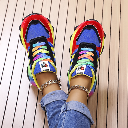 Colourful Casual Platform Sneakers
