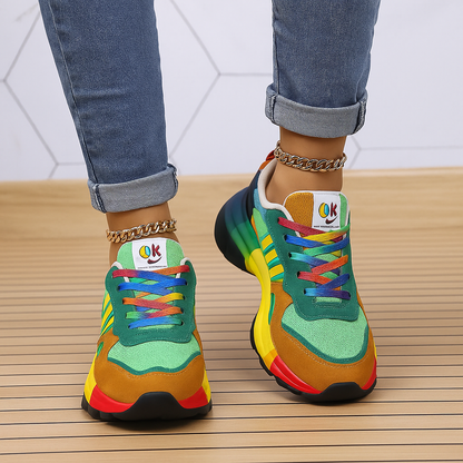 Colourful Casual Platform Sneakers
