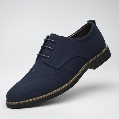 Zapatos Oxford de ante con detalle de brogue