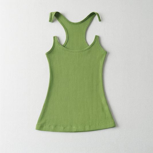 Camiseta de tirantes para mujer con tirantes invisibles y canalé
