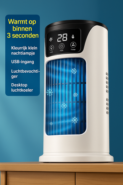 2026 Portable 3-in-1 USB Air Conditioner with Humidifier and Ambient Lighting