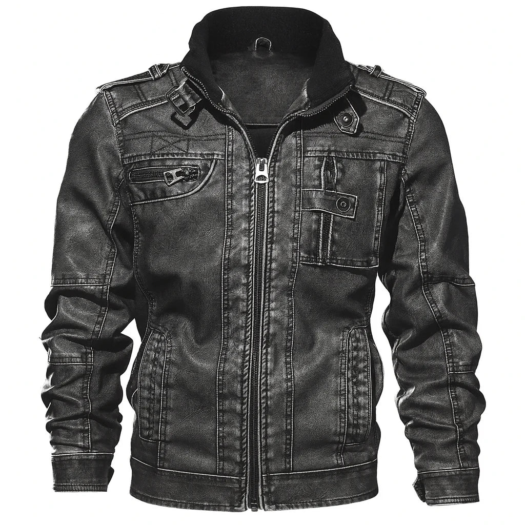 Premium Leather Motorcycle Jacket for Men