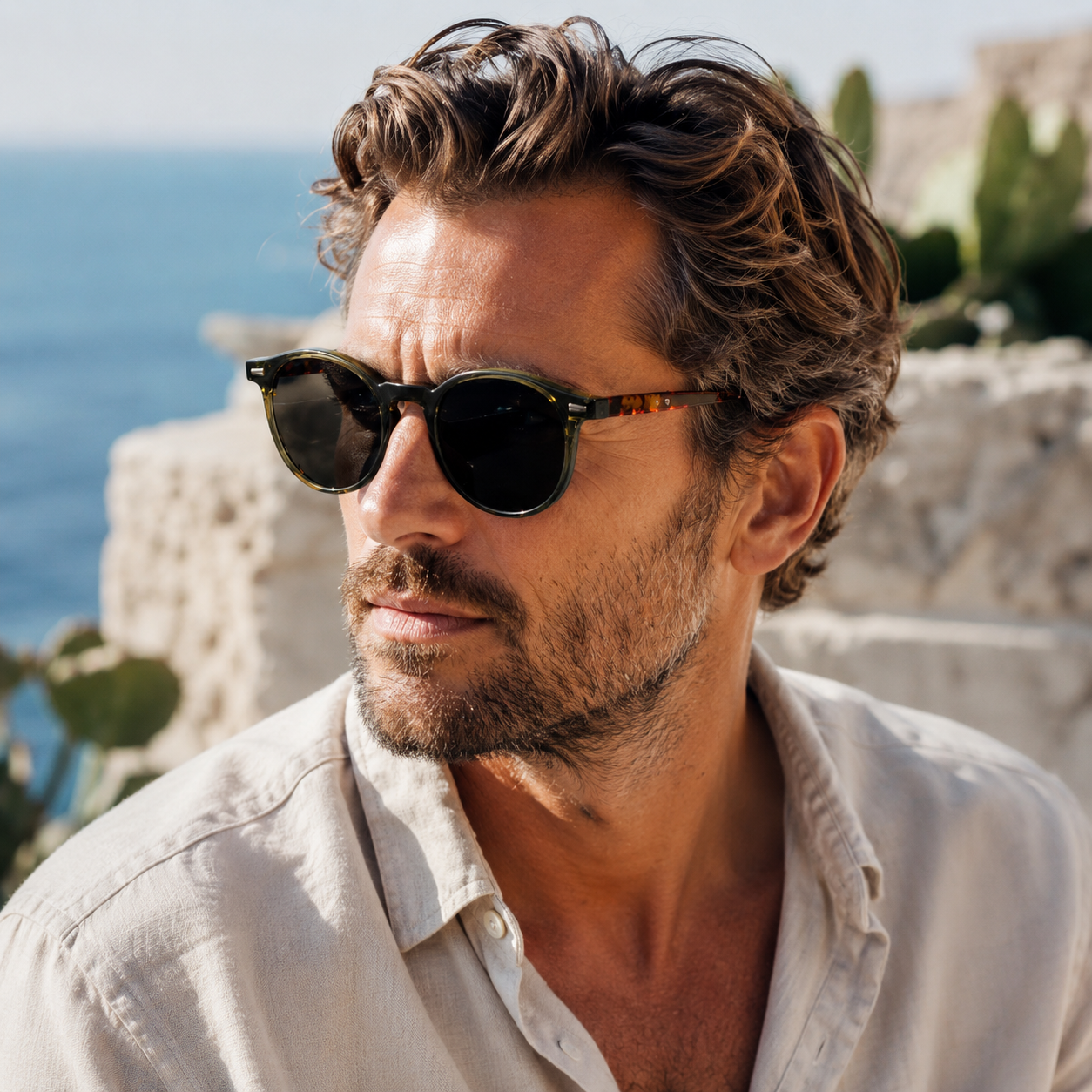 Vintage Round Sunglasses for Men and Women