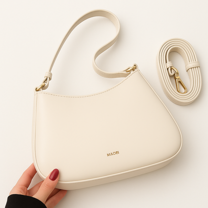 Bolso bandolera de cuero sintético con correa ajustable
