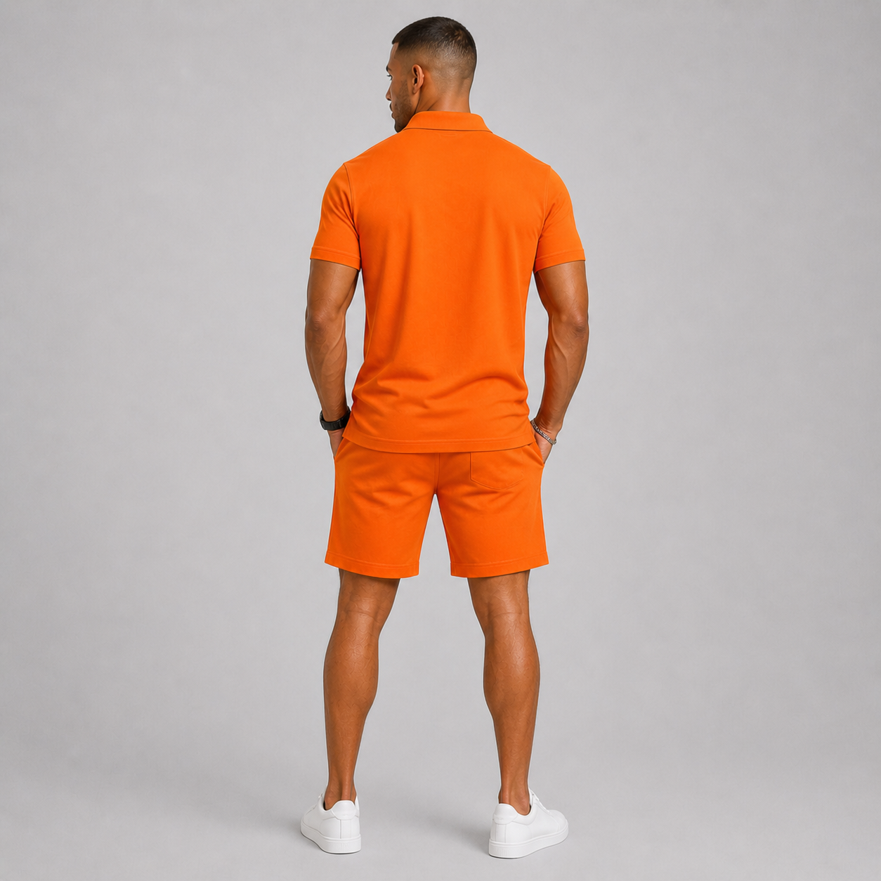 Men's Summer Sports Set – Polo & Shorts, Lightweight Comfort