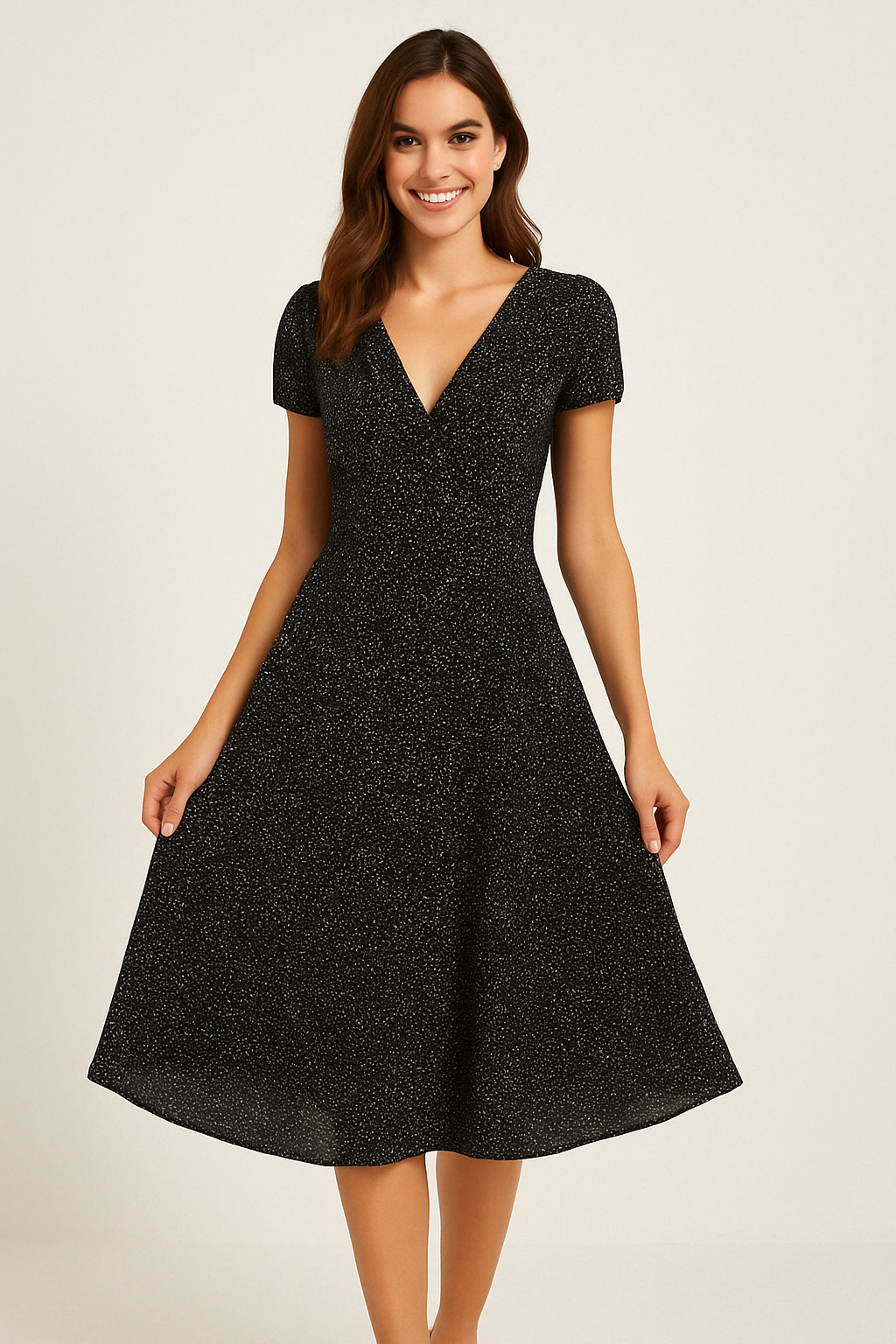 Sommerkleid mit V-Ausschnitt