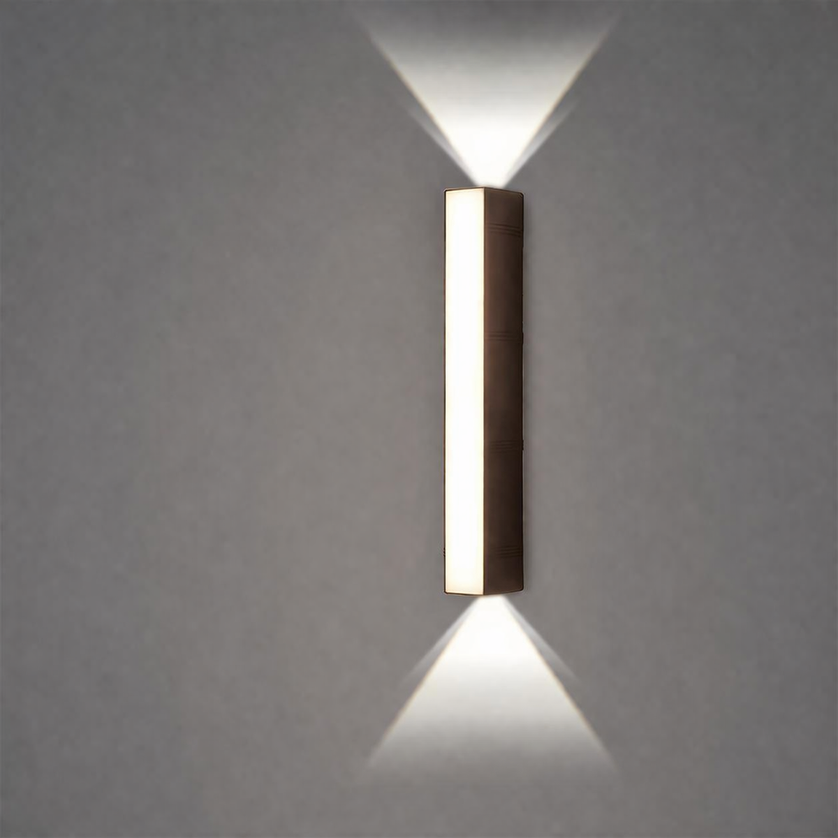 Rectangular outdoor wall lamp, waterproof lighting