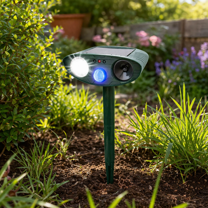 Sunblock Animal Repellent | Ultrasonic, Drives Away Rabbits | Garden