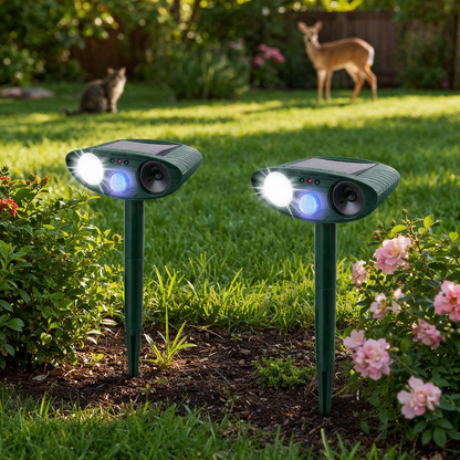 Sunblock Animal Repellent | Ultrasonic, Drives Away Rabbits | Garden