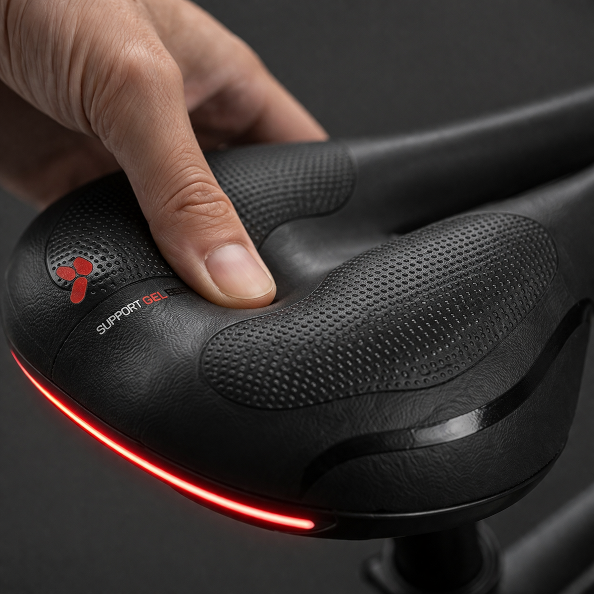 Sella per bici | Ergonomica, in gel | Imbottita, antiscivolo, confortevole