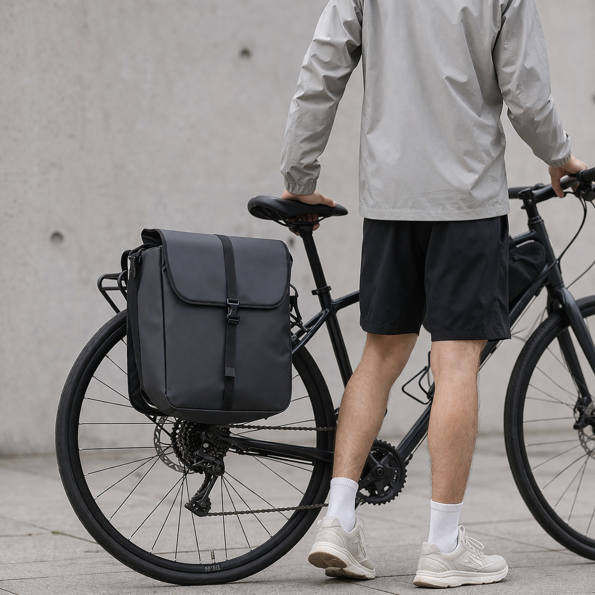Sacoche arrière de vélo | Imperméable, grande capacité | Durable, à fixer sur le porte-bagages