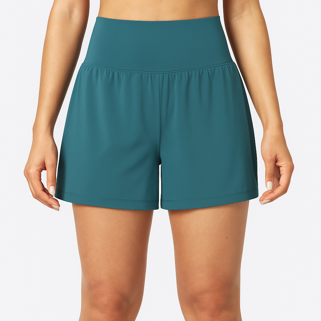 Yoga-Shorts mit hohem Bund