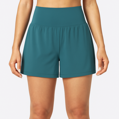 Yoga-Shorts mit hohem Bund