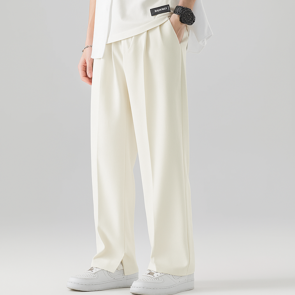 Loose, Draped Summer Trousers for Men