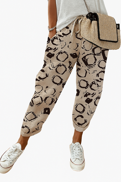 Loose, printed women's trousers