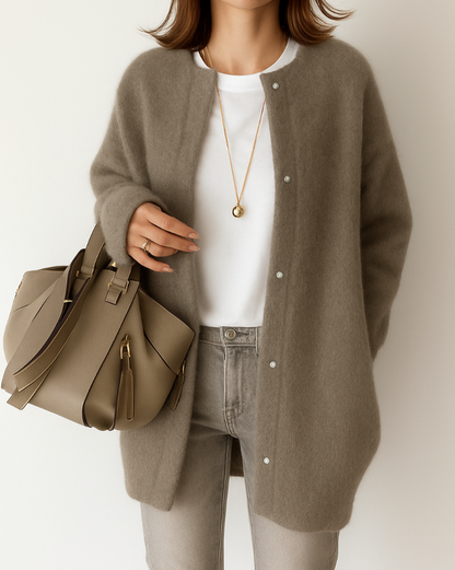 Cosy Minimalist Soft Knitted Jacket for Women