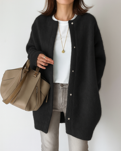 Cosy Minimalist Soft Knitted Jacket for Women