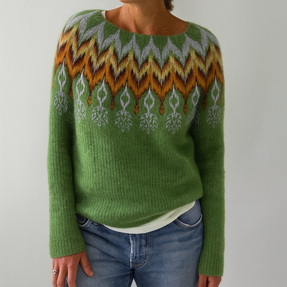 Retro Cable Knit Jumper for Women
