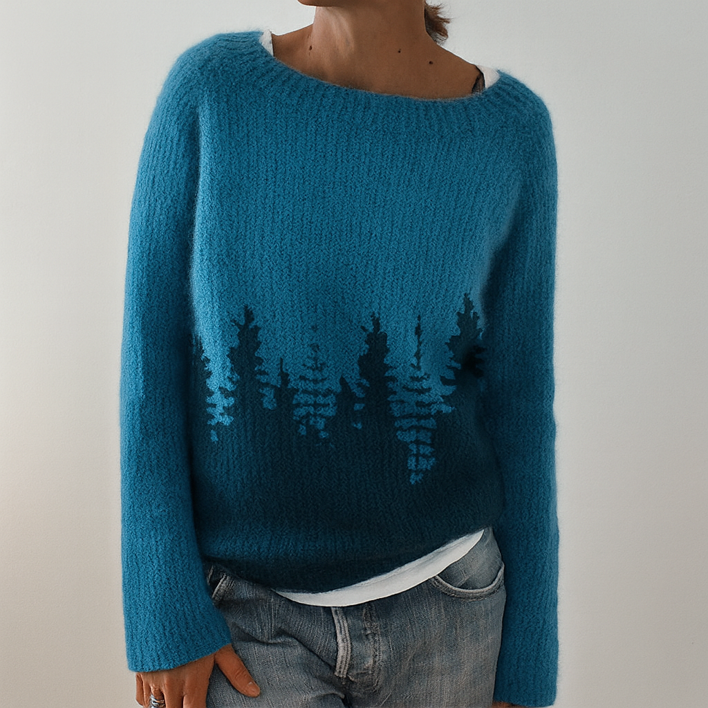 Retro Cable Knit Jumper for Women