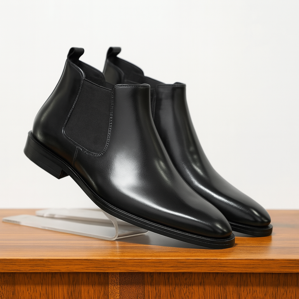 Echte Leder Chelsea-Stiefel