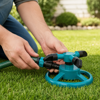 WATERORBIT - Automatic 360 Degree Sprinkler - Reliable Watering for Plants
