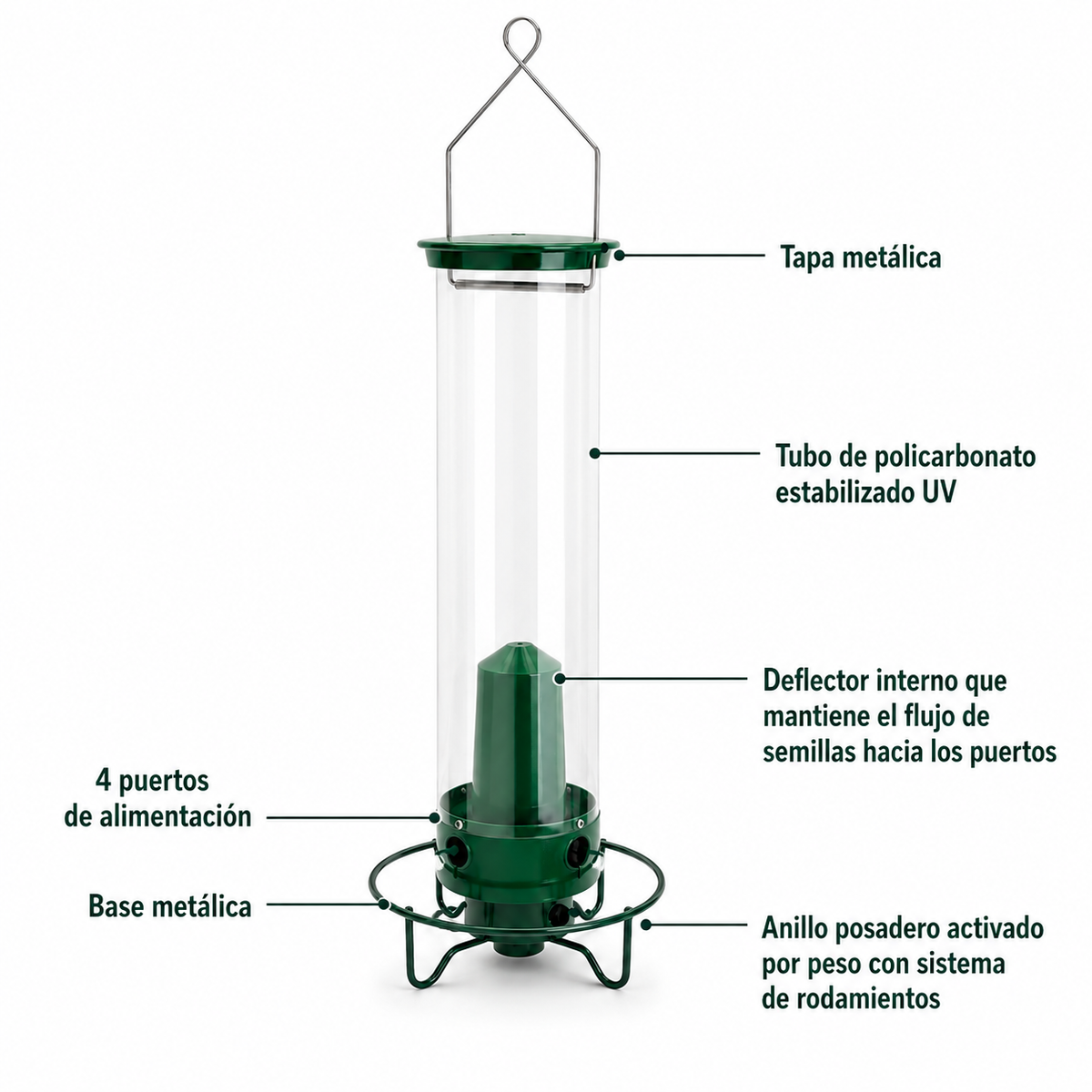 Bird Feeder - Squirrel Proof - Vandalism Resistant