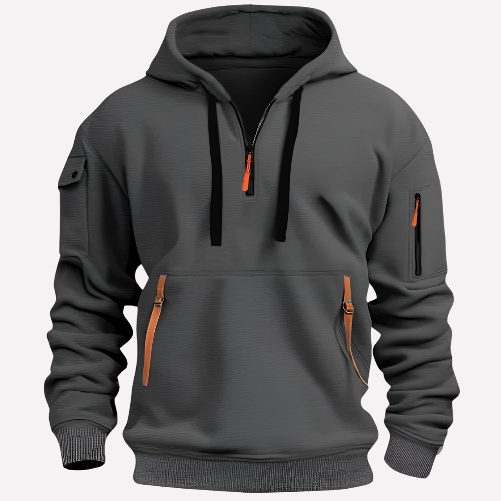 Men's Hoodie with Adjustable Hood
