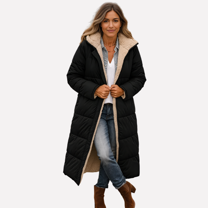 Women's Quilted Jacket with Hood and Lined Interior