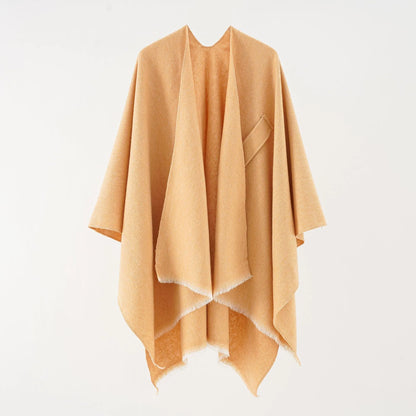 Chic Cotton Cape Throw Poncho - Regina