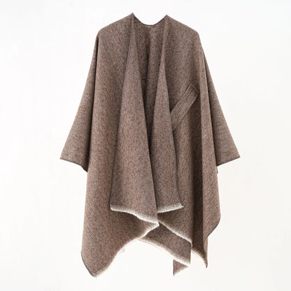 Chic Cotton Cape Throw Poncho - Regina