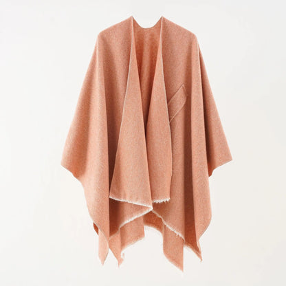 Chic Cotton Cape Throw Poncho - Regina