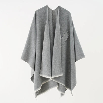 Chic Cotton Cape Throw Poncho - Regina