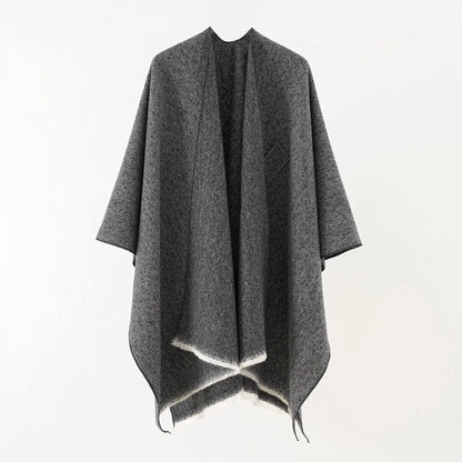 Chic Cotton Cape Throw Poncho - Regina