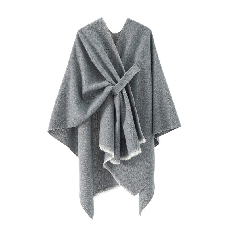 Chic Cotton Cape Throw Poncho - Regina