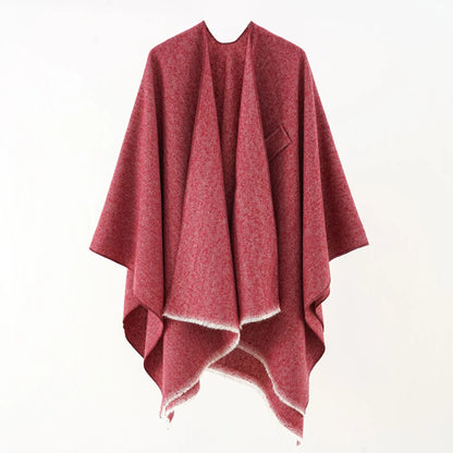 Chic Cotton Cape Throw Poncho - Regina