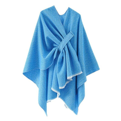 Chic Cotton Cape Throw Poncho - Regina