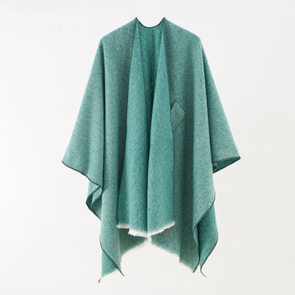 Chic Cotton Cape Throw Poncho - Regina