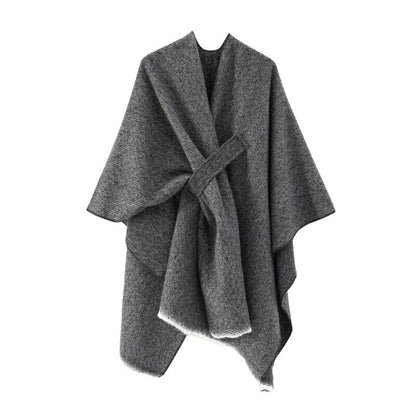 Chic Cotton Cape Throw Poncho - Regina