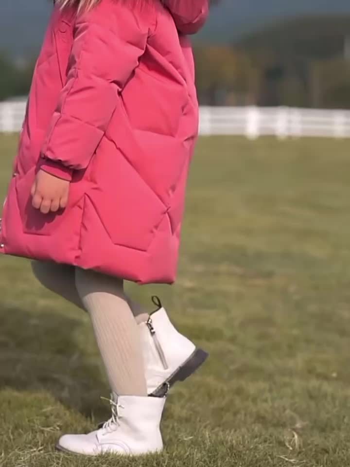 Chic Mid-Length Winter Coat with Hood and Zipper - Gabbie
