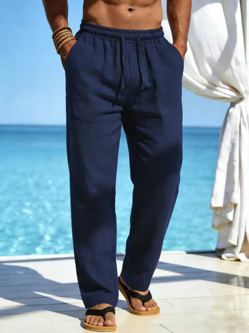 Chinos with Elastic Waist